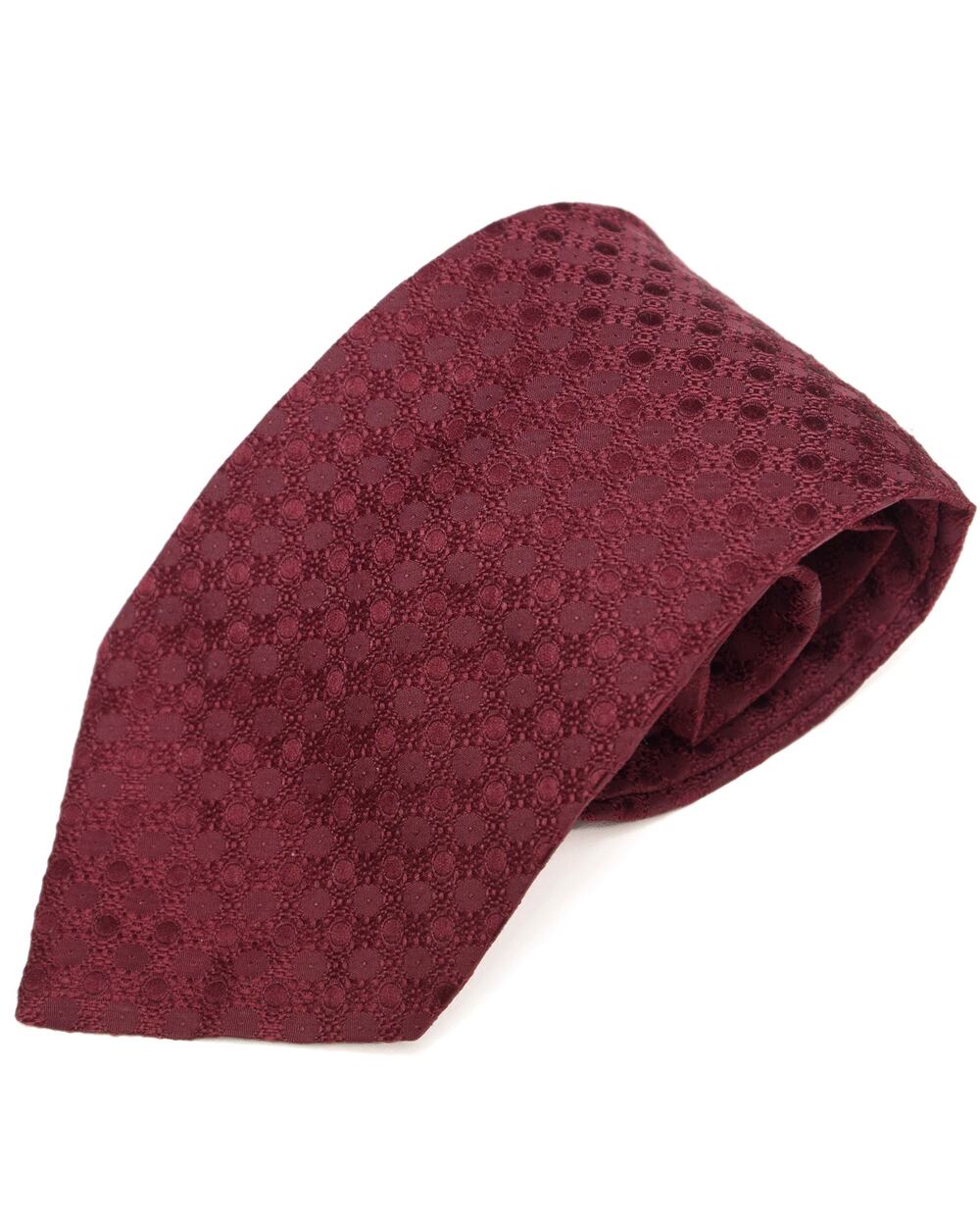 Vintage Retro Burgundy 60's 70's Polyester Necktie Neck Tie